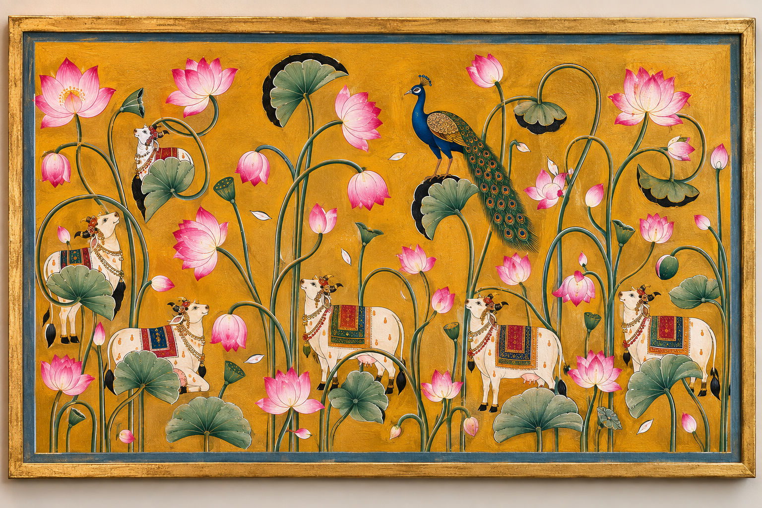 Lotus Pichwai Painting