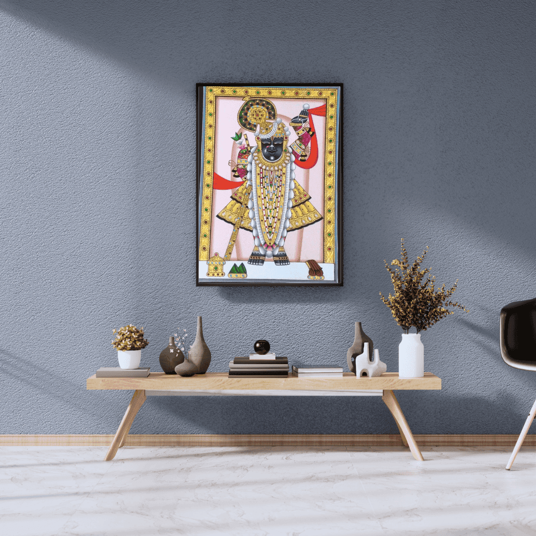 Nathdwara shrinathji gold painting