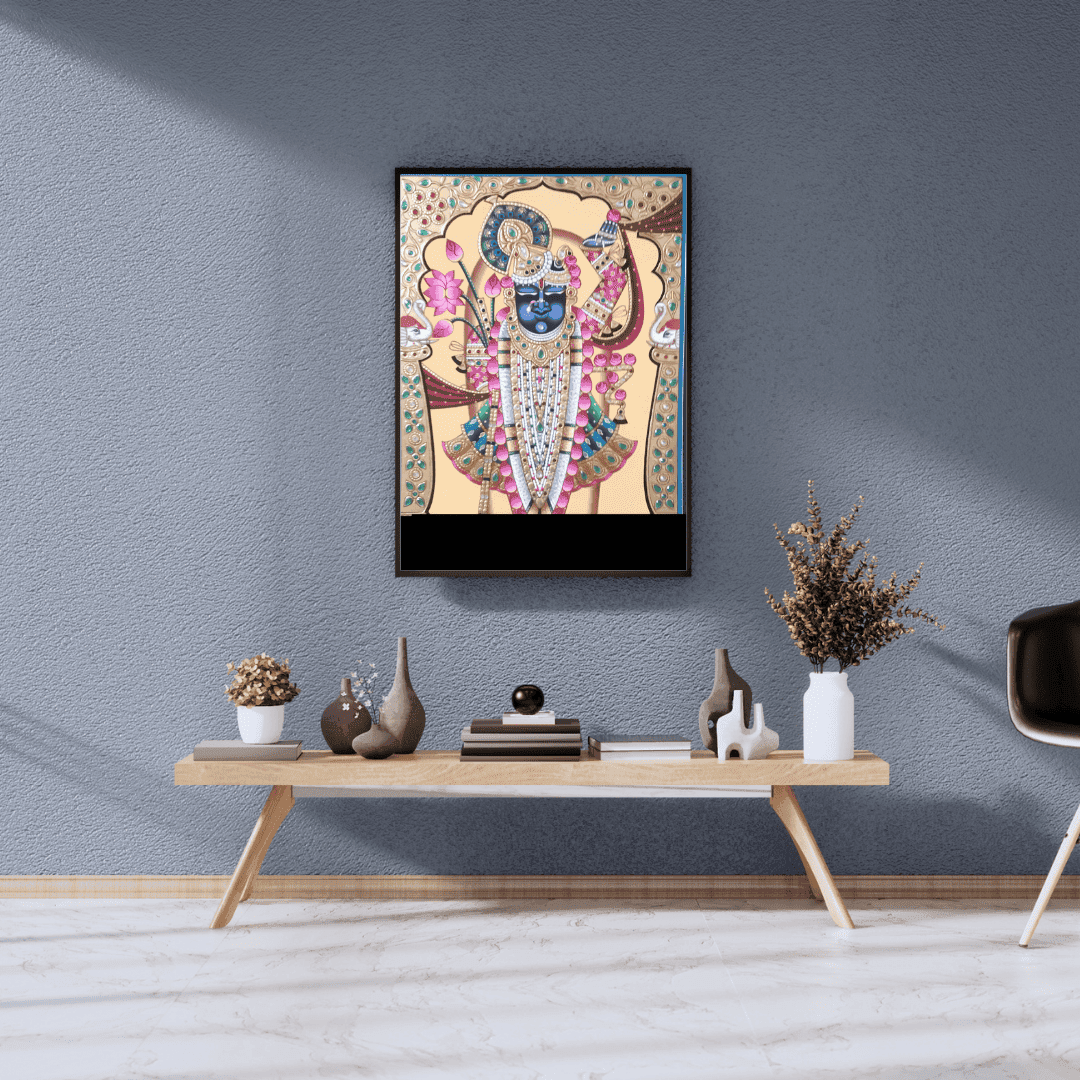 Shrinathji painting with gold