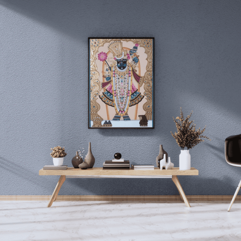 Nathdwara-shrinathji gold painting