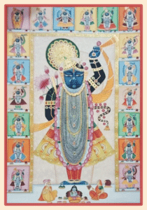 Shrinathji Handmade Pichwai Painting on Cloth – 24 x 36 Inch