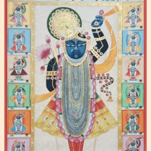 Shrinathji Handmade Pichwai Painting on Cloth – 24 x 36 Inch