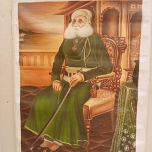 Handmade Royal King Portrait Miniature Art Painting – 42×32 inch