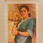Handmade Indian Lady Portrait Miniature Art Painting – 25×18 inch