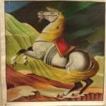 33 x 33 Inch Handmade Horse Miniature Art Painting