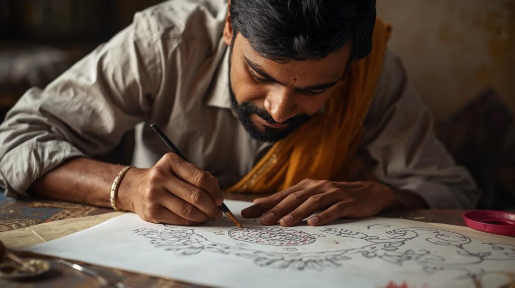 Process Of Creating Miniature Painting