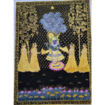 Handmade Shreenathji Pichwai Painting with Gopis – 48 x 36 inches