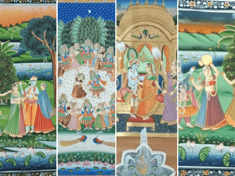 Radha Krishna Painting - Handcrafted devotional art