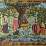 Radha Krishna Pichwai Art on Cloth – Devotional Indian Painting
