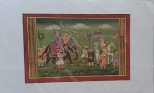 Hunting Persian Mughal Miniature