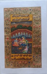 Mughal King Erotic Harem Handmade Painting