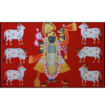 Shrinathji Pichwai Painting with Cows