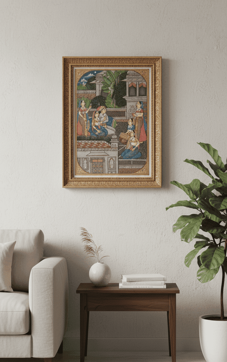 love Mughal Miniature Painting