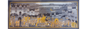 Royal Procession Miniature Art – Traditional Rajasthan Miniature Painting