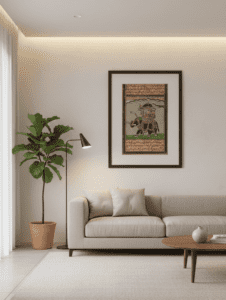 Buy authentic Mughal miniature painting of royal court scene