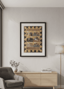Buy Hunting Persian Mughal Miniature Art