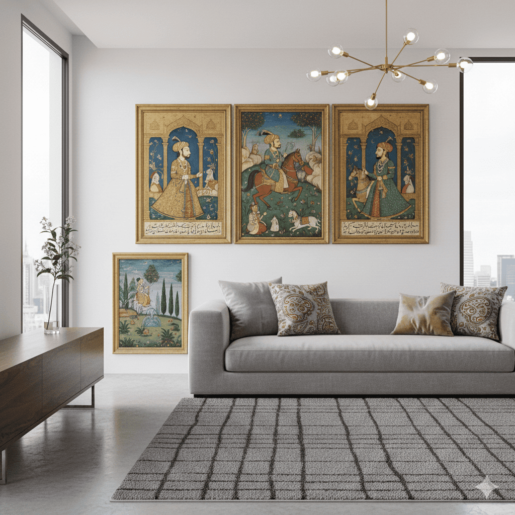 How to Decorate a Modern Home with Mughal Miniatures
