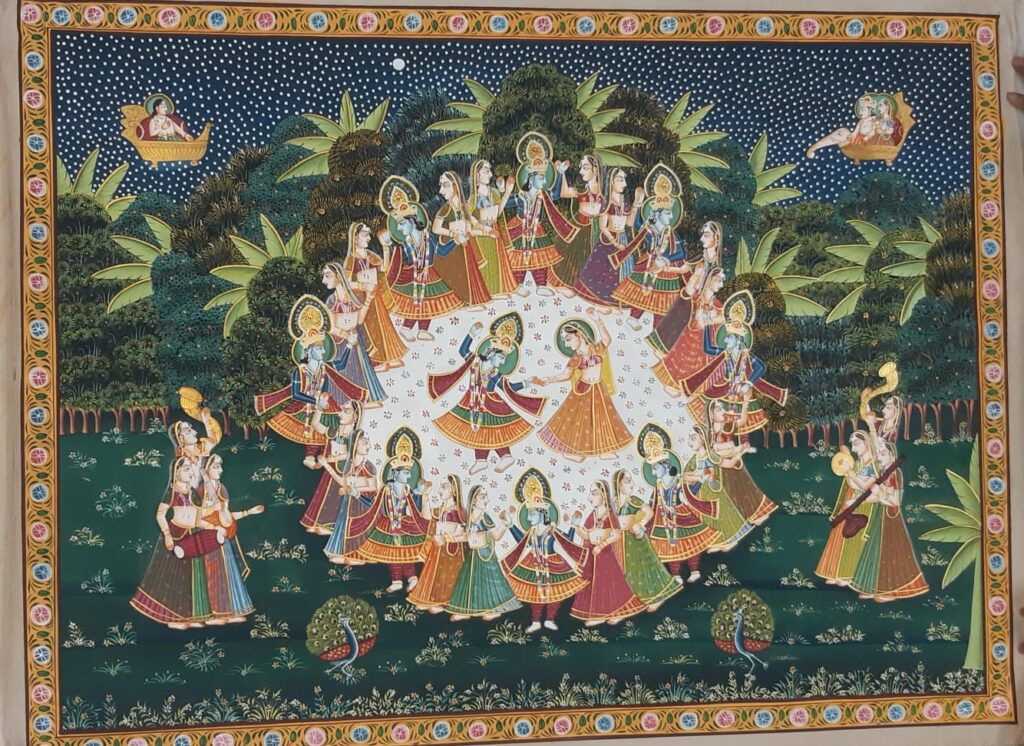 Krishna Rasleela Pichwai Painting