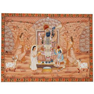 Buy Shrinathji Seva Darshan with Devotees pichwai painting