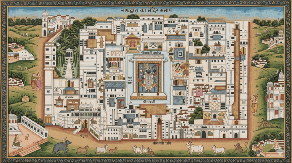Temple Map of Nathdwara